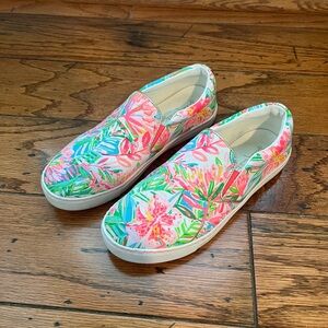 Lilly Pulitzer Julie Floral Slip-On Shoes